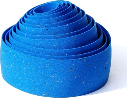 Attēls no Bike Ribbon Owijka na kierownic BIKE RIBBON CORK GEL gr.2,5mm niebieska (NEW)