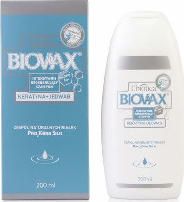 Attēls no BIOVAX Intensywny szampon regenerujcy z keratyn i jedwabiem 200 ml