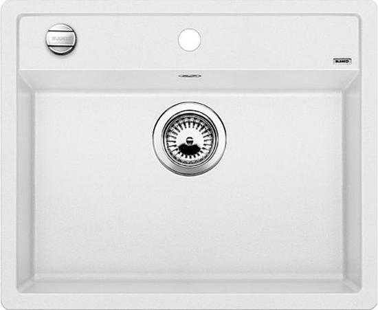 Изображение Zlewozmywak Blanco Dalago 6 Silgranit biay z korkiem automatycznym (514199)
