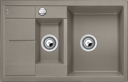 Изображение Zlewozmywak Blanco  Metra 6 S Compact Silgranit PuraDur Tartufo odwracalny, korek auto.