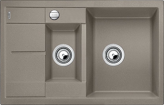 Изображение Zlewozmywak Blanco  Metra 6 S Compact Silgranit PuraDur Tartufo odwracalny, korek auto.