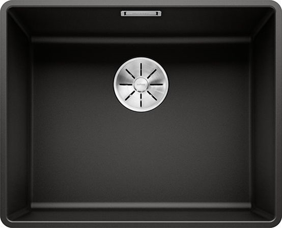 Picture of Zlewozmywak Blanco Subline 500-F Silgranit czarny z korkiem InFino (523532)