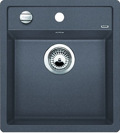 Изображение Zlewozmywak Blanco Dalago 45 Silgranit szaro skay z korkiem automatycznym (518846)