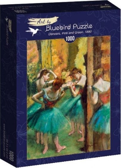 Изображение Bluebird Puzzle Puzzle 1000 Różowa i zielona tancerka, Degas