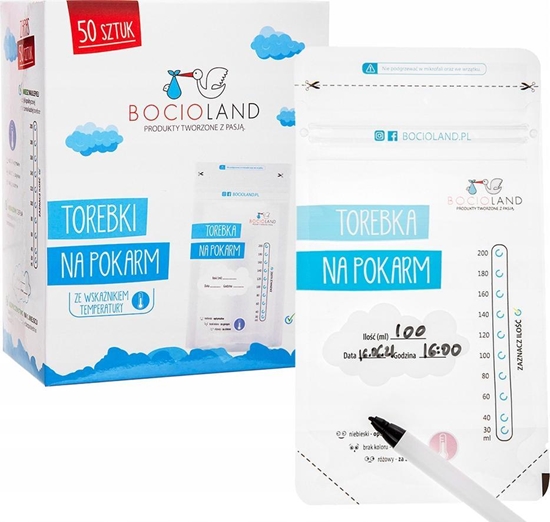 Picture of Bocioland Woreczki na mleko 200 ml 50 szt.