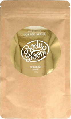 Изображение Body Boom Peeling kawowy do ciała - Shimmer Gold 100g