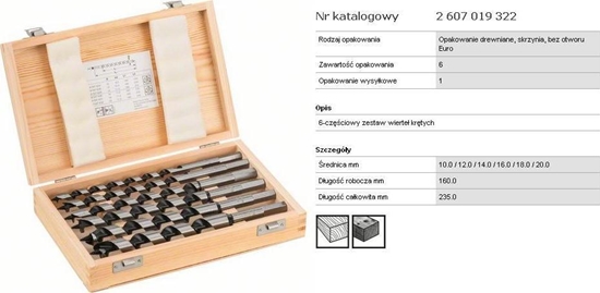 Picture of Bosch Spur Auger Bit Sets