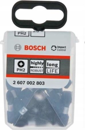 Изображение Bosch kocówka wkrcajca udarowa PH2 x 25mm 25 sztuk (2607002803)