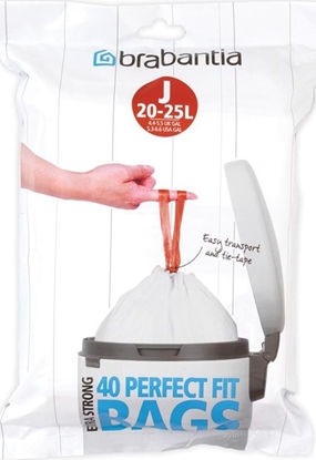 Изображение Brabantia PerfectFit Bin Liner Type J 20-25 L, 40 Bags