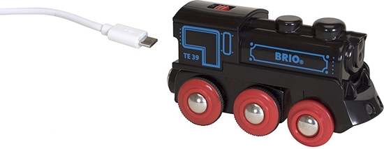 Picture of Brio  Lokomotywa akumulatorowa USB black/red (33596)