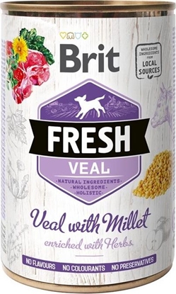 Attēls no Brit Brit Fresh Dog Veal with Millet puszka 400g