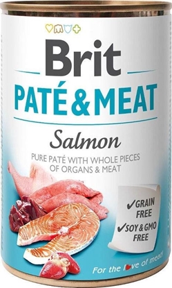 Изображение Brit Brit Pate & Meat Dog Salmon puszka 800g