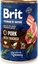 Attēls no Brit Brit Premium By Nature Pork & Trachea puszka 400g