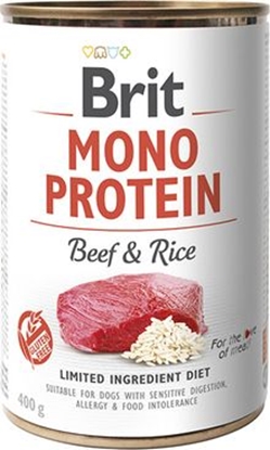 Attēls no Brit Mono Protein Beef&Rice puszka 400g