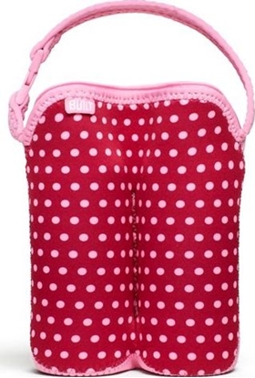 Attēls no Built Built Bottle Buddy - Termoopakowanie Do Butelek Podwójne (baby Pink Mini Dots)