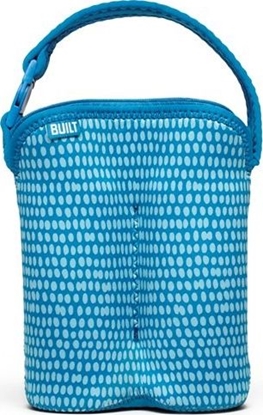 Attēls no Built Built Bottle Buddy - Termoopakowanie Do Butelek Podwójne (dribble Dots Blue)