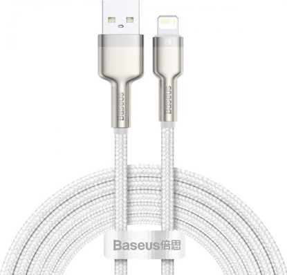 Attēls no Baseus USB cable for Lightning Baseus Cafule, 2.4A, 2m (white)