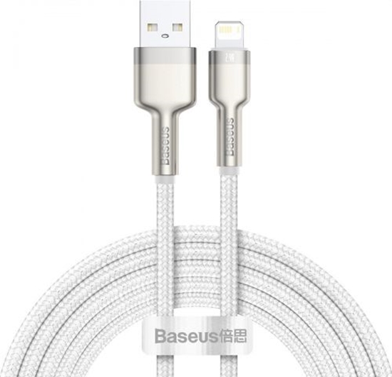 Picture of Baseus USB cable for Lightning Baseus Cafule, 2.4A, 2m (white)