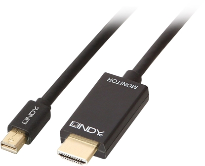 Attēls no Lindy Kabel Mini DisplayPort/HDMI 4K30 (DP: passiv) 2m