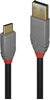 Picture of Lindy 1m USB 3.1 Type A to C Cable, 5A PD, Anthra Line