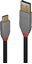 Изображение Lindy 1m USB 3.1 Type A to C Cable, 5A PD, Anthra Line
