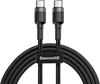 Picture of Baseus CABLE USB-C TO USB-C 1M/GRAY/BLACK CATKLF-GG1