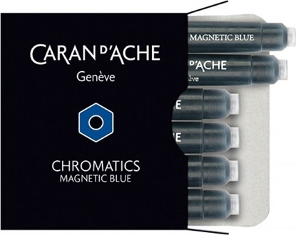 Изображение Caran d`Arche Naboje atramentowe Chromatics jasny niebieski 6 sztuk