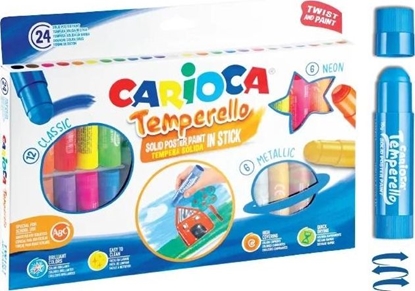 Picture of Carioca Farby w sztyfcie 24 kolory CARIOCA