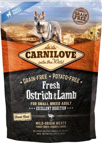 Изображение Carnilove Carnilove Dog Fresh Ostrich & Lamb Adult Small - stru i jagnicina 1.5kg