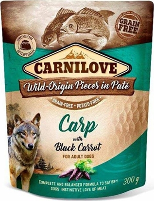 Picture of Carnilove Carnilove Dog Pouch Carp Black Carrot - bezzbożowa mokra karma dla psa, karp z czarną marchwią, saszetka 300g uniwersalny