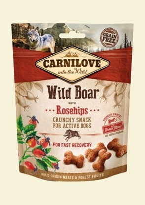 Attēls no Carnilove Przysmak Dog Snack Fresh Crunchy Wild Boar+Rosehips 200g
