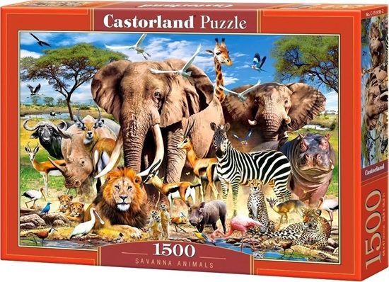 Изображение Castorland Puzzle 1500 Savanna Animals CASTOR