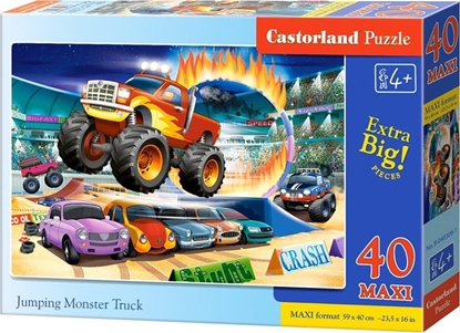 Изображение Castorland Puzzle 40 maxi - Jumping Monster Truck CASTOR