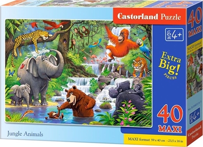 Изображение Castorland Puzzle 40 maxi - Jungle Animals CASTOR