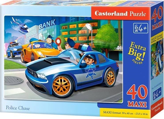 Изображение Castorland Puzzle 40 maxi - Police Chase CASTOR