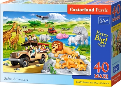 Изображение Castorland Puzzle 40 maxi - Safari Adventure CASTOR