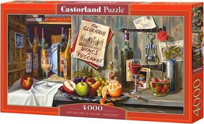 Изображение Castorland Puzzle 4000 elementów - Czerwony vintage i włoski skarb