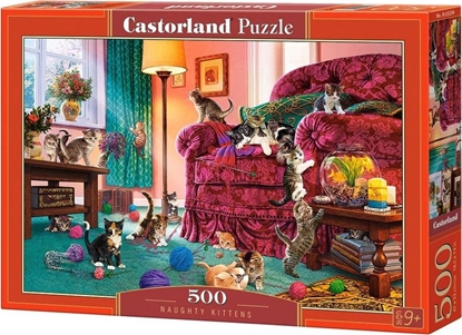 Изображение Castorland Puzzle 500 Naughty Kittens CASTOR