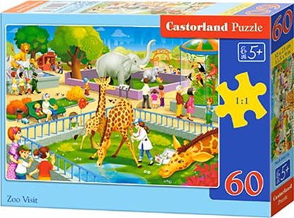 Изображение Castorland Puzzle Zoo Visit 60 elementów (287340)