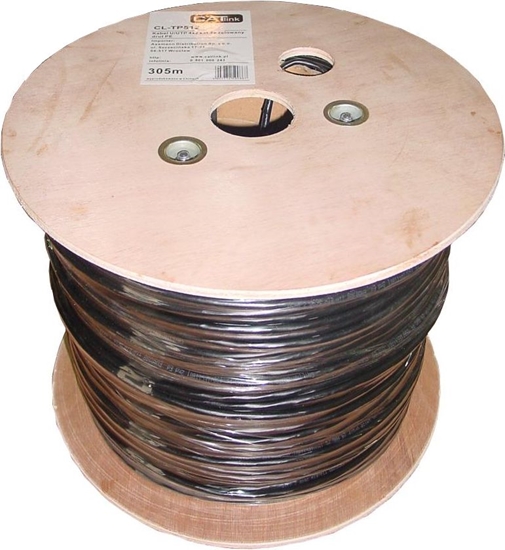 Picture of Caterpillar Kabel U/UTP, drut kat.5E elowany, PVC, 305m (CL-TP512)
