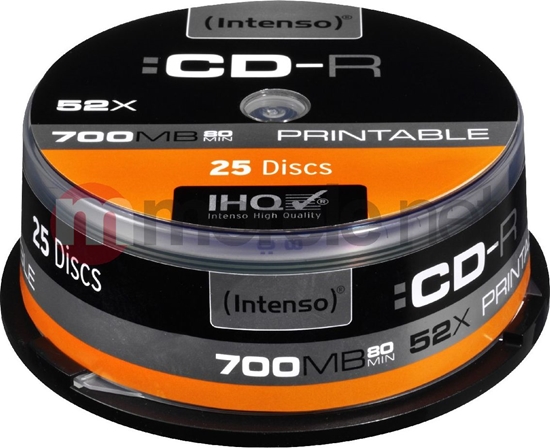 Изображение Intenso CD-R 700 MB 52x 25 sztuk (1801124)