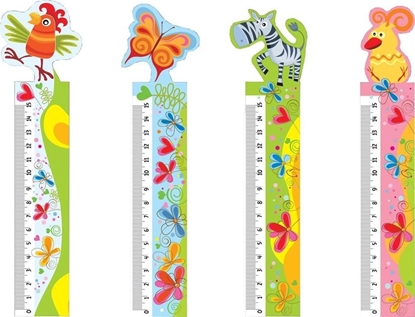 Picture of Centrum Linijka z tabliczk mnoenia 3D Giraffe 15cm mix