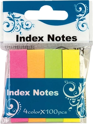 Picture of Centrum ZAKADKI INDEKSUJCE CENTRUM PAPIEROWE 12X50MM NEONOWE 4 KOLORY PO 100 KARTECZEK 82215