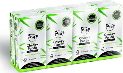 Picture of Cheeky Panda Cheeky Panda, Chusteczki higieniczne kieszonkowe, paczka 8 opak.