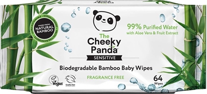 Picture of Cheeky Panda Chusteczki bambusowe nawilżane dla dzieci 64 szt.