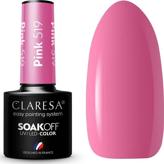 Изображение Claresa Claresa Soak Off UV/LED Pink lakier hybrydowy 519 5g
