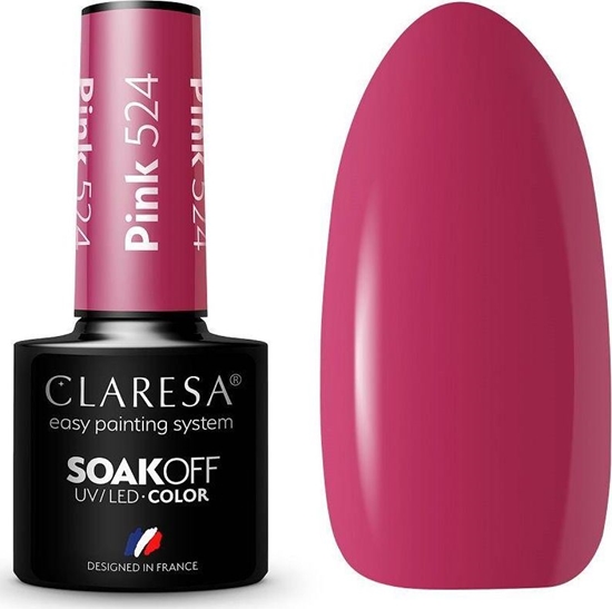 Изображение Claresa Claresa Soak Off UV/LED Pink lakier hybrydowy 524 5g