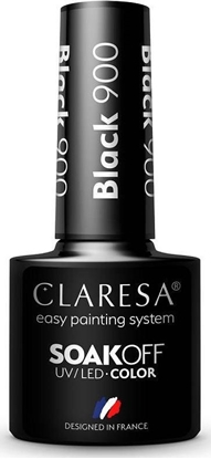 Picture of Claresa Soak Off UV/LED Color lakier hybrydowy 900 Black 5ml