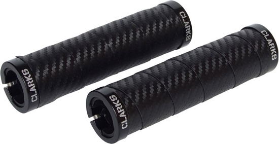 Изображение Clarks Chwyty kierownicy CLARK'S CLO-215 LOCK-ON z owijk szosow czarne klamry czarne aluminiowe