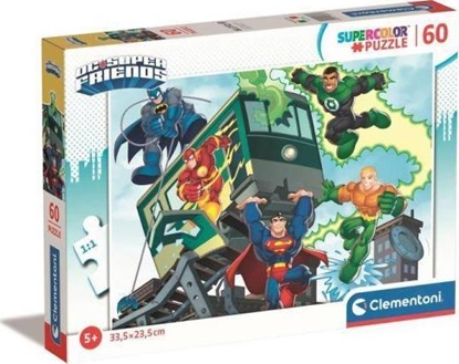 Изображение Clementoni Puzzle 60 el. Supercolor. Super Friends